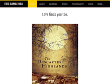 Tablet Screenshot of ericgamalinda.com